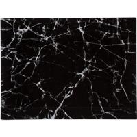 Snijplank marmer print - glas - 40 x 30 cm - serveerplank/hapjes plank