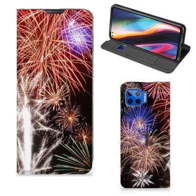 Motorola Moto G 5G Plus Hippe | Standcase | Vuurwerk