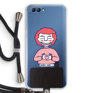 Hartje: Honor 10 Transparant Hoesje met koord
