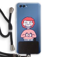 Hartje: Honor 10 Transparant Hoesje met koord
