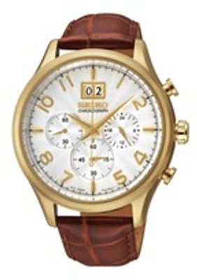 Horlogeband Seiko 7T04-0AE0 / SPC088P1 / L07H013K0 Leder Bruin 20mm