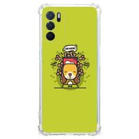 OPPO A16 | A16s | A54s Stevig Bumper Hoesje Doggy Biscuit - thumbnail
