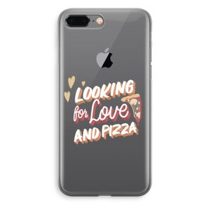 Pizza is the answer: iPhone 8 Plus Transparant Hoesje
