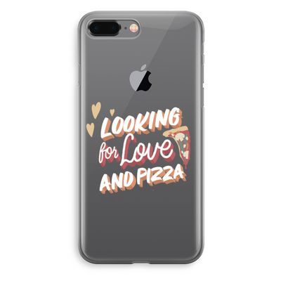 Pizza is the answer: iPhone 8 Plus Transparant Hoesje