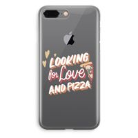 Pizza is the answer: iPhone 8 Plus Transparant Hoesje