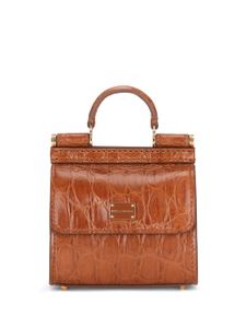 Dolce & Gabbana mini sac à main à anse sur le dessus - Marron