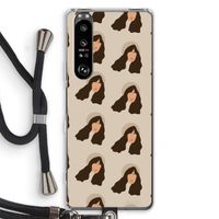 Bonjour mon amour: Sony Xperia 1 III Transparant Hoesje met koord