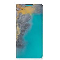 Samsung Galaxy A73 Standcase Marble Blue Gold