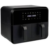 Princess Dubbele friteuse 8 l 2400 W Met display Zwart - thumbnail