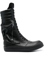 Rick Owens bottines Cargo Basket en cuir - Noir - thumbnail