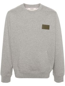 Zadig&Voltaire sweat Aimé à patch logo - Gris