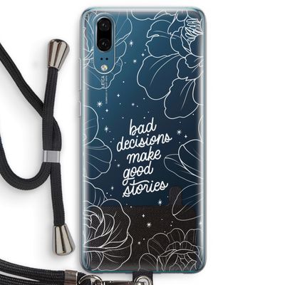Good stories: Huawei P20 Transparant Hoesje met koord