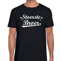 Stoerste broer cadeau t-shirt zwart heren - thumbnail