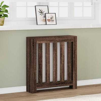 Radiatorombouw 78x20x82 cm bewerkt hout bruin eikenkleurig