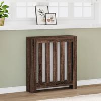 Radiatorombouw 78x20x82 cm bewerkt hout bruin eikenkleurig