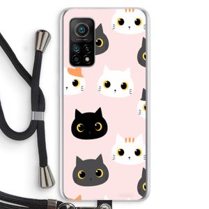 Katten: Xiaomi Mi 10T 5G Transparant Hoesje met koord