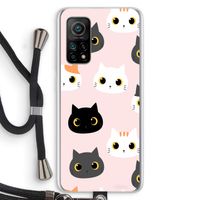Katten: Xiaomi Mi 10T 5G Transparant Hoesje met koord