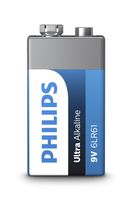 Philips batterij 9 Volt Ultra Alkaline 6LR61 9V - thumbnail