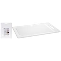 Excellent Houseware Snijplank 39x27 cm Wit/Kunststof