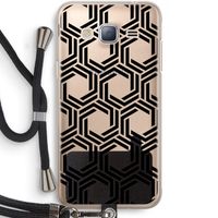 Geometrisch patroon: Samsung Galaxy J3 (2016) Transparant Hoesje met koord
