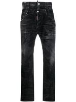 DSQUARED2 jean slim à ornements en cristal - Noir