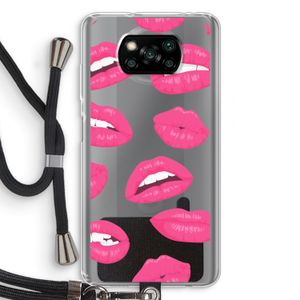 Bite my lip: Xiaomi Poco X3 NFC Transparant Hoesje met koord
