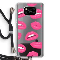 Bite my lip: Xiaomi Poco X3 NFC Transparant Hoesje met koord