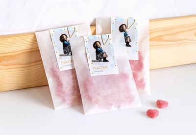 Snoepzakje DIY Paperclip Goud - Set van 12