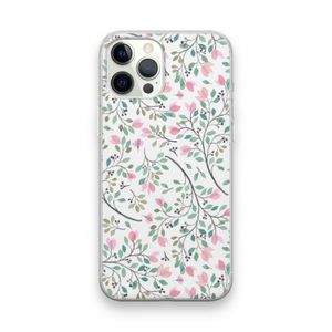 Sierlijke bloemen: iPhone 12 Pro Max Transparant Hoesje