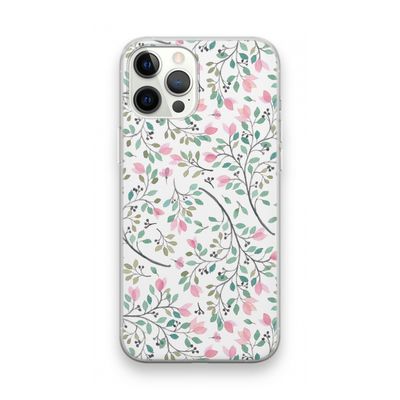 Sierlijke bloemen: iPhone 12 Pro Max Transparant Hoesje
