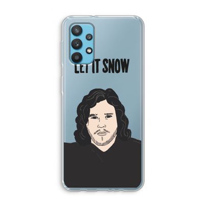 Let It Snow: Samsung Galaxy A32 4G Transparant Hoesje