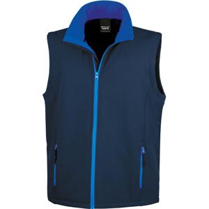 Softshell casual bodywarmer - heren - navy blauw - Outdoorkleding - wandelen/zeilen - Mouwloos vest