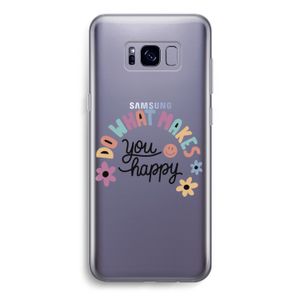 Happy days: Samsung Galaxy S8 Transparant Hoesje