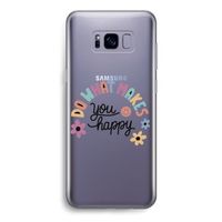 Happy days: Samsung Galaxy S8 Transparant Hoesje