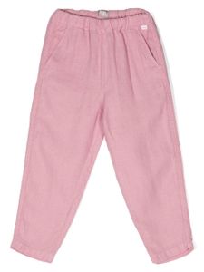 Il Gufo pantalon droit à taille élastiquée - Rose