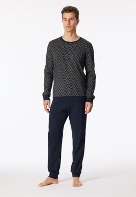Schiesser Schiesser Pyjama Long 181172 nightblue 50/M