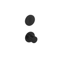 Hotbath COBBER Afbouwdeel - Inbouwthermostaat met 2 push Buttons Geborsteld Zwart PVD (PB7009EXTMBP)