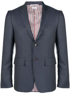 Thom Browne blazer à simple boutonnage - Bleu