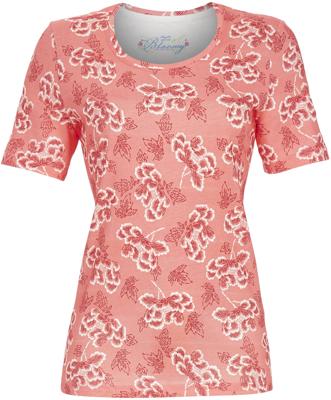 Rood gebloemd pyjamashirt Ringella