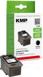 KMP Inktcartridge vervangt Canon PG-560 XL Compatibel Zwart C136 1581,4001