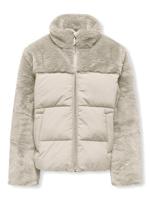 Kids ONLY winter winterjas meisjes - beige - KogWanja - puffer
