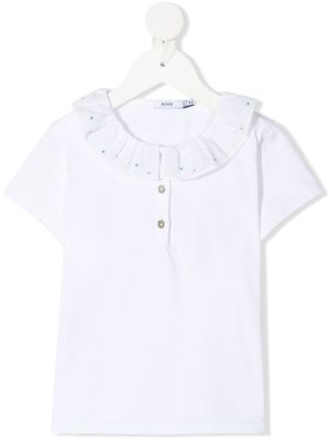 Knot Poloshirt met stippen - Wit