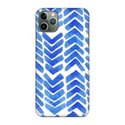 Blauwe pijlen: Volledig geprint iPhone 11 Pro Max Hoesje