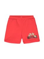 Moschino Kids short à motif Teddy Bear - Rouge