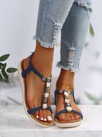 Kralen Boho Casual Vlak Sandalen - thumbnail