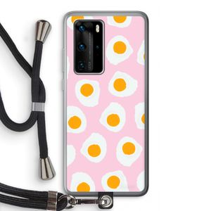 Dancing eggs: Huawei P40 Pro Transparant Hoesje met koord
