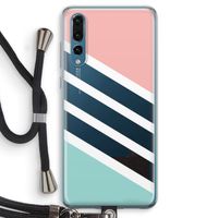 Strepen pastel: Huawei P20 Pro Transparant Hoesje met koord