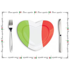 50x Papieren placemats Italie