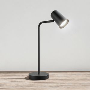 HOFTRONIC™ Riga LED tafellamp - Kantelbaar en draaibaar - 6000K daglicht wit - Ingebouwde dimmer - Bureaulamp voor binnen - GU10 fitting - Zwart - 3 jaar garantie