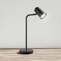 Riga LED tafellamp - Kantelbaar en draaibaar - 6000K daglicht wit - Ingebouwde dimmer - Bureaulamp voor binnen - GU10 fitting - Zwart - 3 jaar garanti